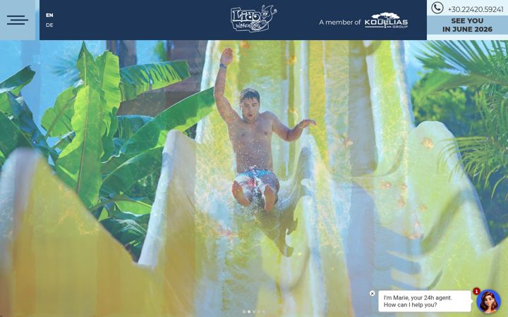 Skjámynd af lidowaterpark.com