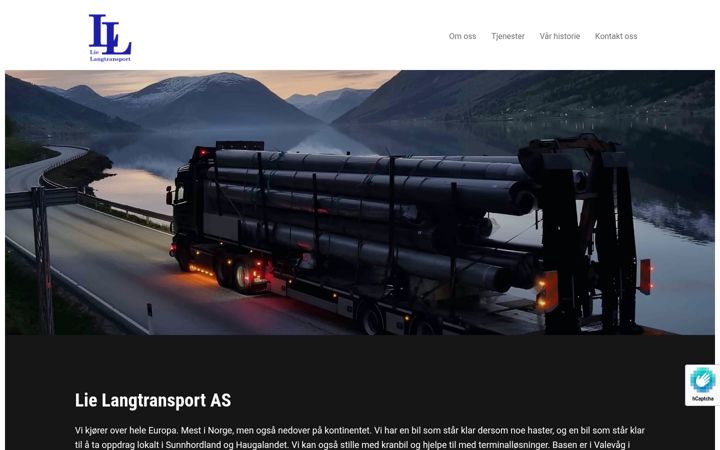 Screenshot of lie-langtransport.no