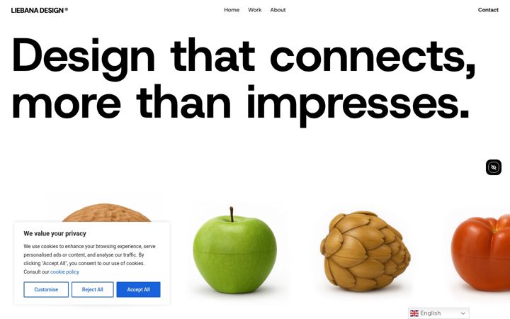 Screenshot of liebanadesign.com
