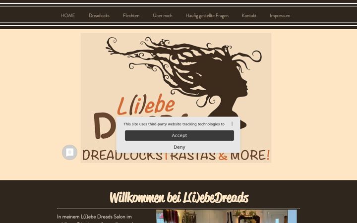 Screenshot of liebedreads.com