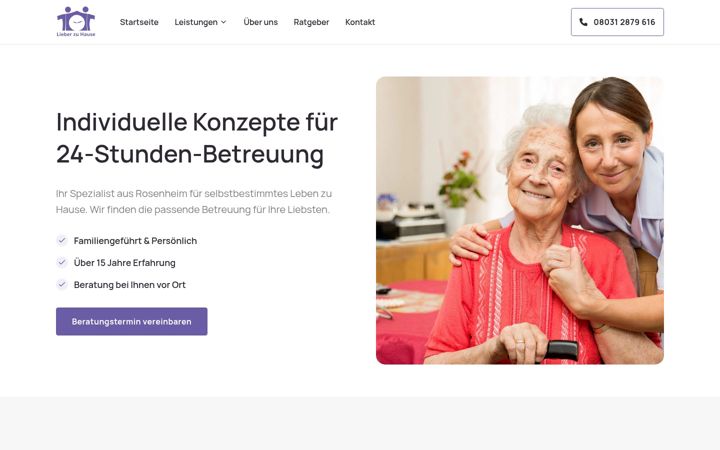 Screenshot of lieber-zu-hause.eu