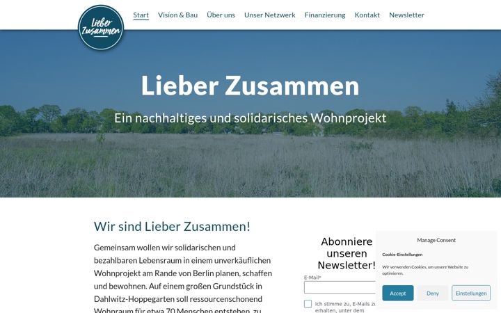 Screenshot of lieber-zusammen.de