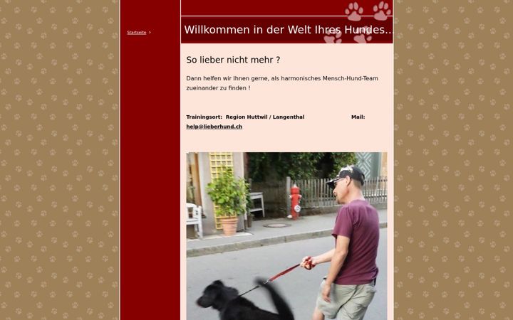 Screenshot of lieberhund.ch