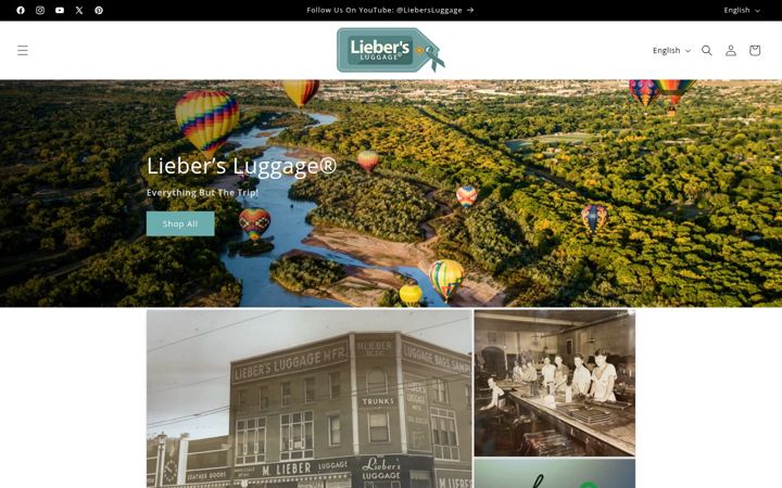 Snímek obrazovky liebers.com