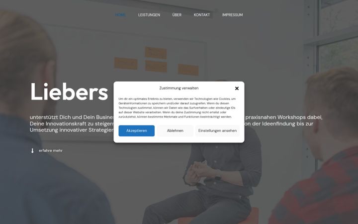 Screenshot of liebersinnovations.de