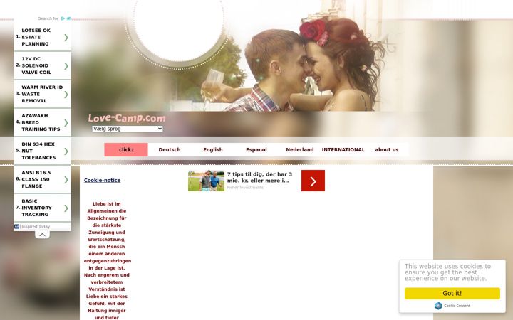 Screenshot of liebes-camp.de