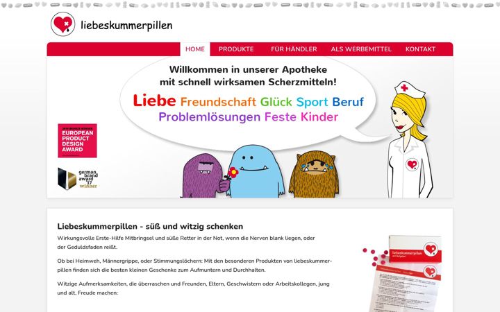 Screenshot of liebeskummerpillen.de