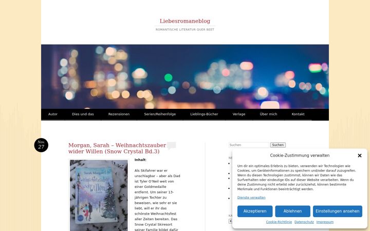 Screenshot of liebesromaneblog.de