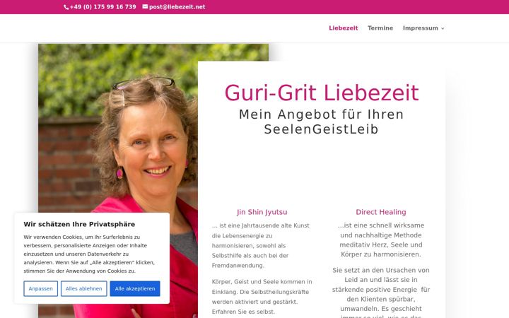 Screenshot of liebezeit.net