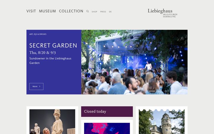Screenshot of liebieghaus.de