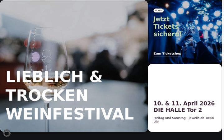 Screenshot of lieblichundtrocken.de