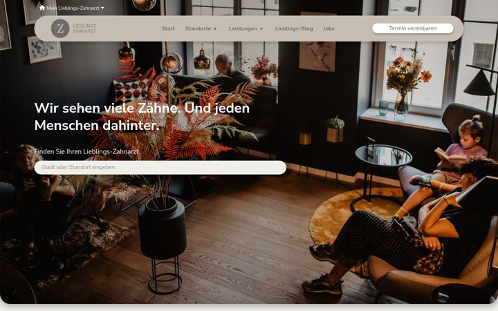 Screenshot of lieblings-zahnarzt.de