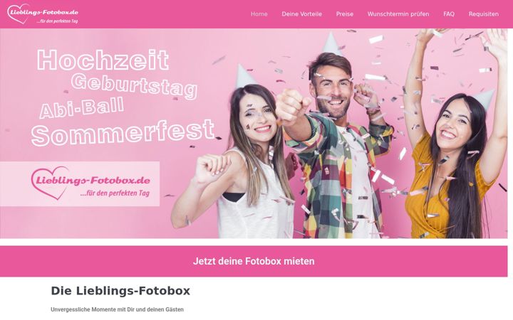 Screenshot of lieblingsfotobox.de