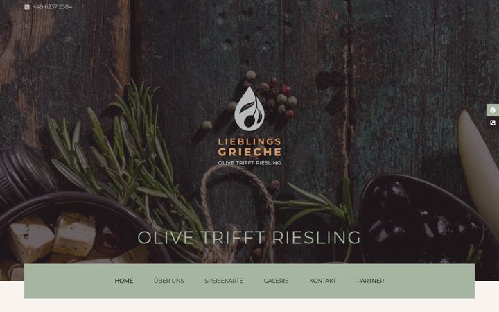 Screenshot of lieblingsgrieche-restaurant.de