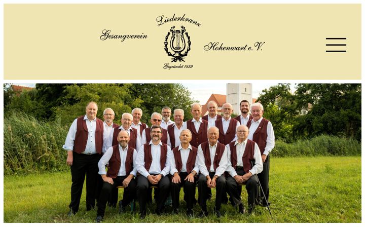 Screenshot of liederkranz-hohenwart.de