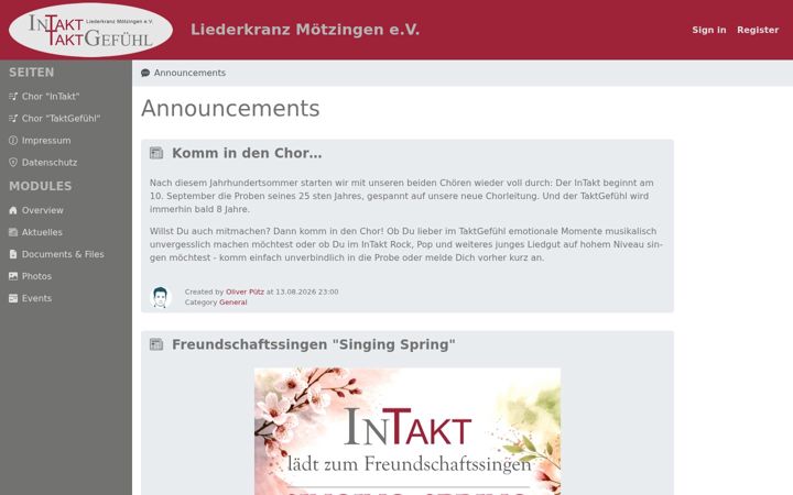 Screenshot of liederkranz-moetzingen.de