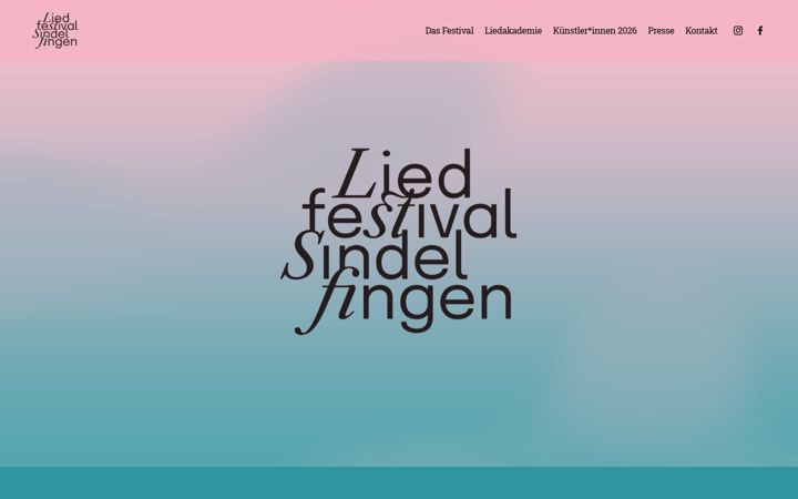 Screenshot of liedfestival.net