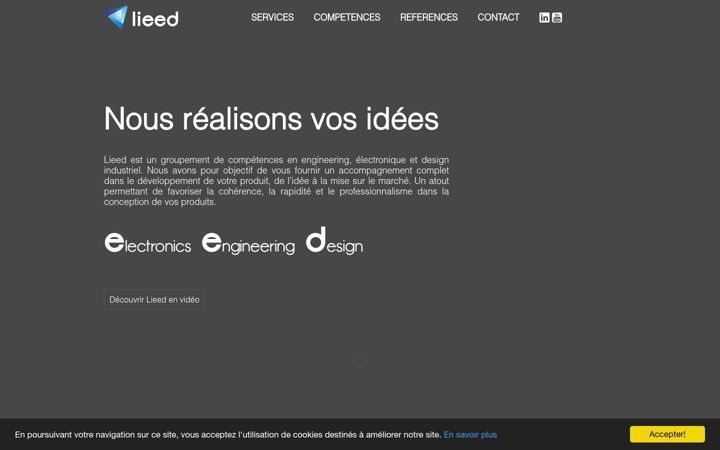 Screenshot of lieed.eu