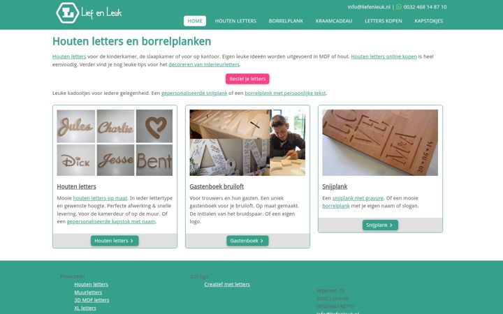 Screenshot of liefenleuk.nl