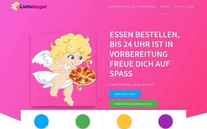 Screenshot of lieferangel.com