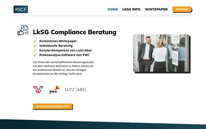 Screenshot of lieferkettencompliance.de
