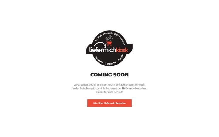 Screenshot of liefermich-kiosk.de