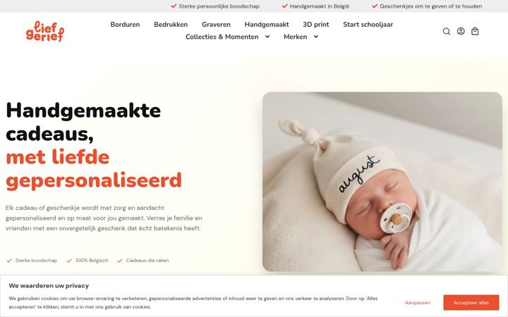 Screenshot of liefgerief.be