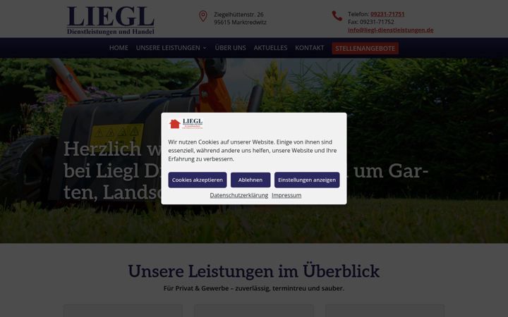 Screenshot of liegl-dienstleistungen.de