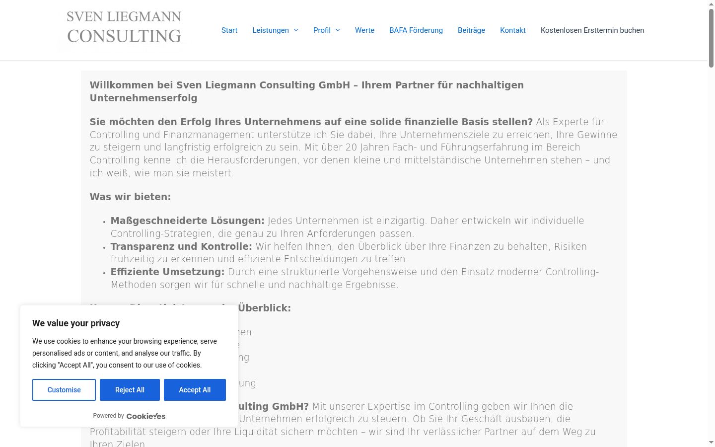 Captură de ecran a bannerului de consimțământ afișat înainte de orice interacțiune