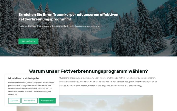 Screenshot of liema-fett-weg.de