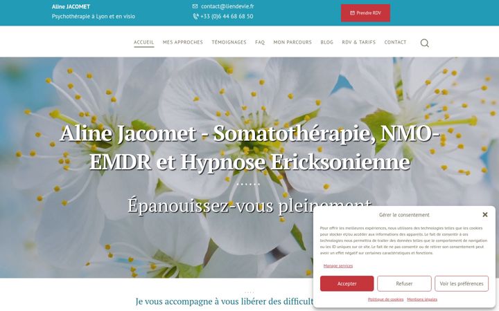 Screenshot of liendevie.fr