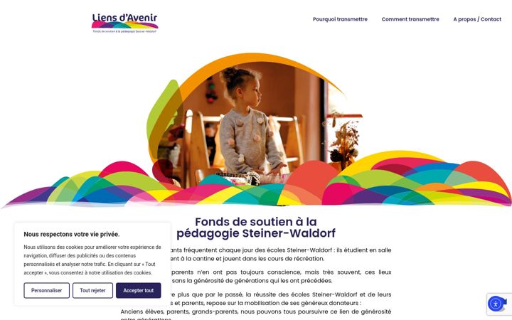 Screenshot of liensdavenir.fr