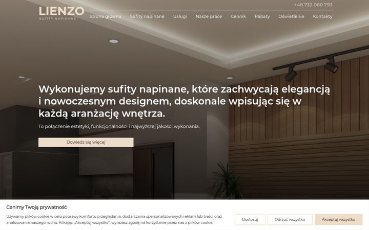 Screenshot of lienzo.pl