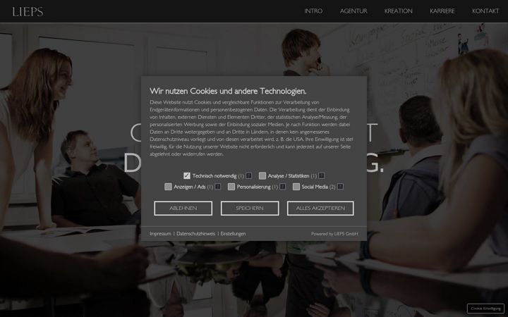 Screenshot of lieps.de
