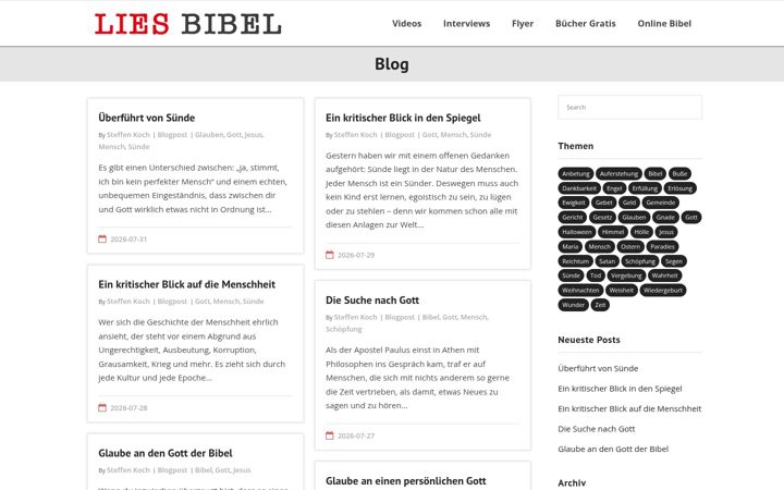 Screenshot of lies-bibel.de