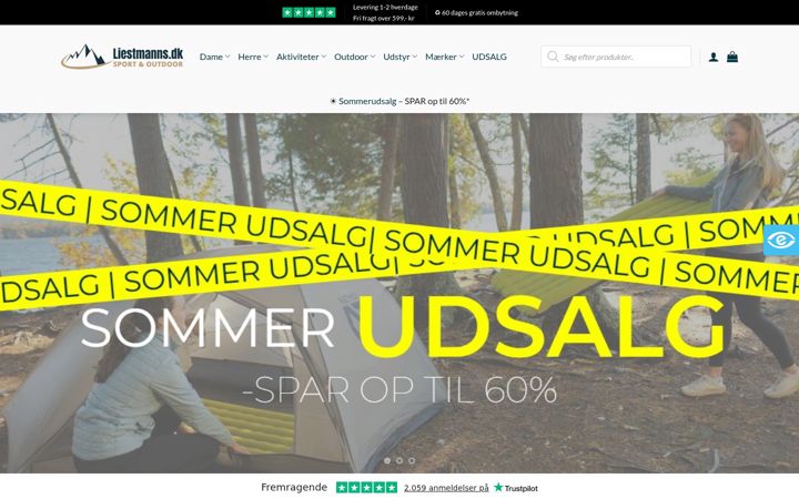 Screenshot of liestmanns.dk