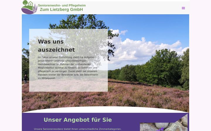 Screenshot of lietzberg.de