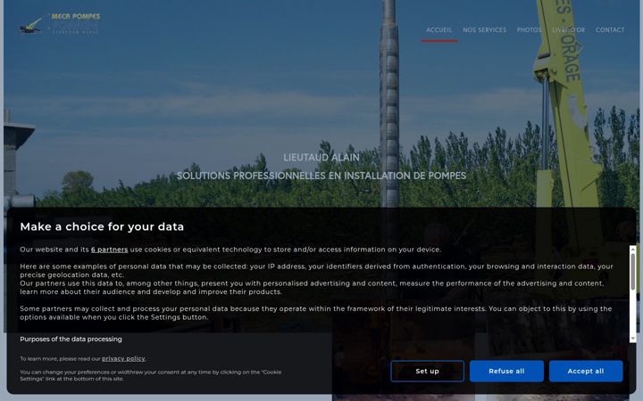 Screenshot of lieutaud-pompes-forage.fr