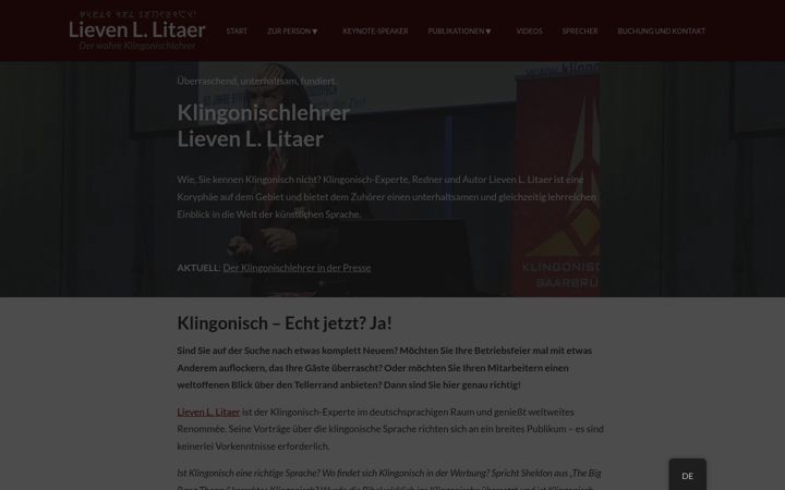 Screenshot of lieven-litaer.de