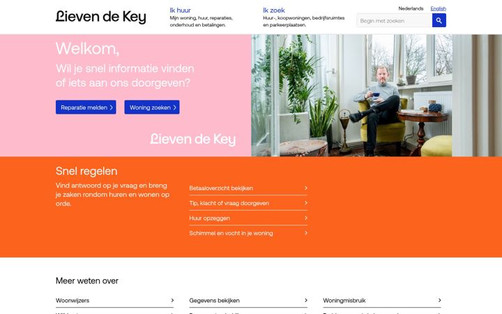 Screenshot of lievendekey.nl