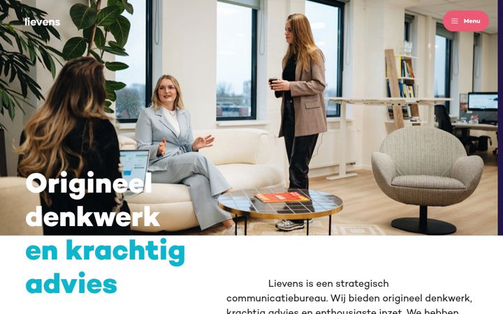 Screenshot of lievenscommunicatie.nl