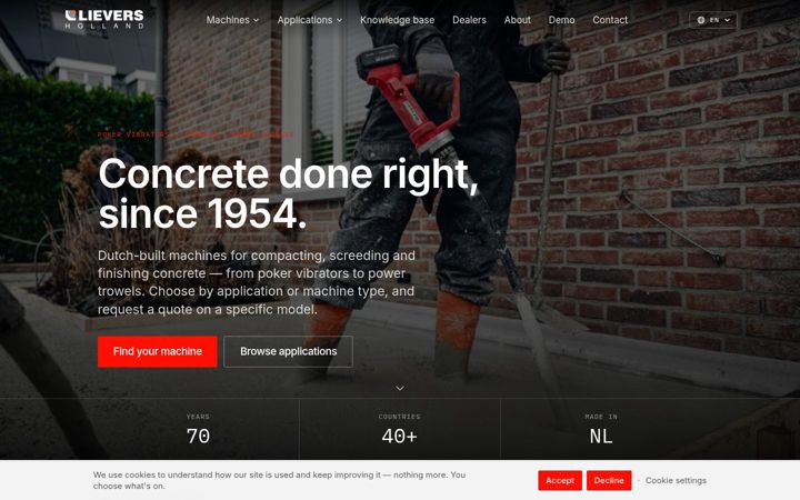 Screenshot of lieversholland.com