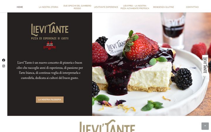 Screenshot of lievitantepizzeria.com