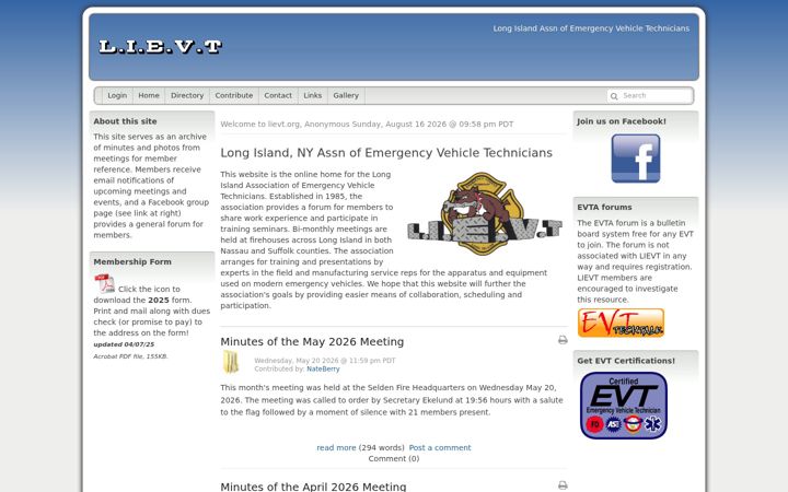 Screenshot of lievt.org