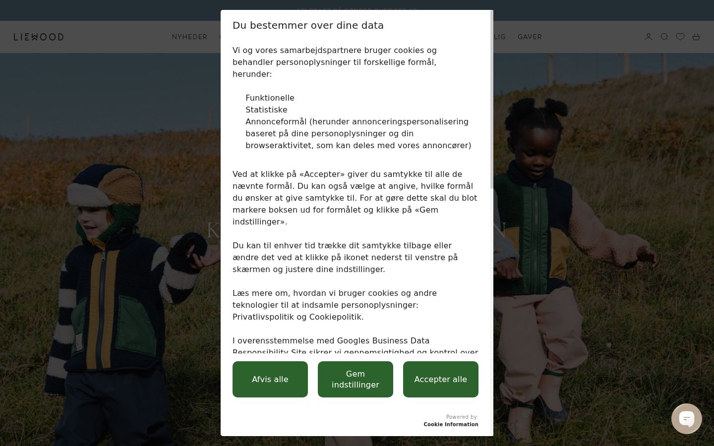 Zrzut ekranu banera zgody wyświetlanego przed jakąkolwiek interakcją