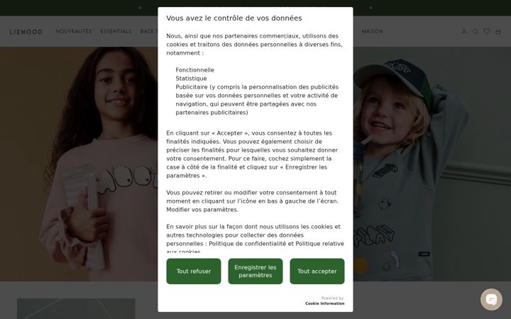Screenshot of liewood.fr