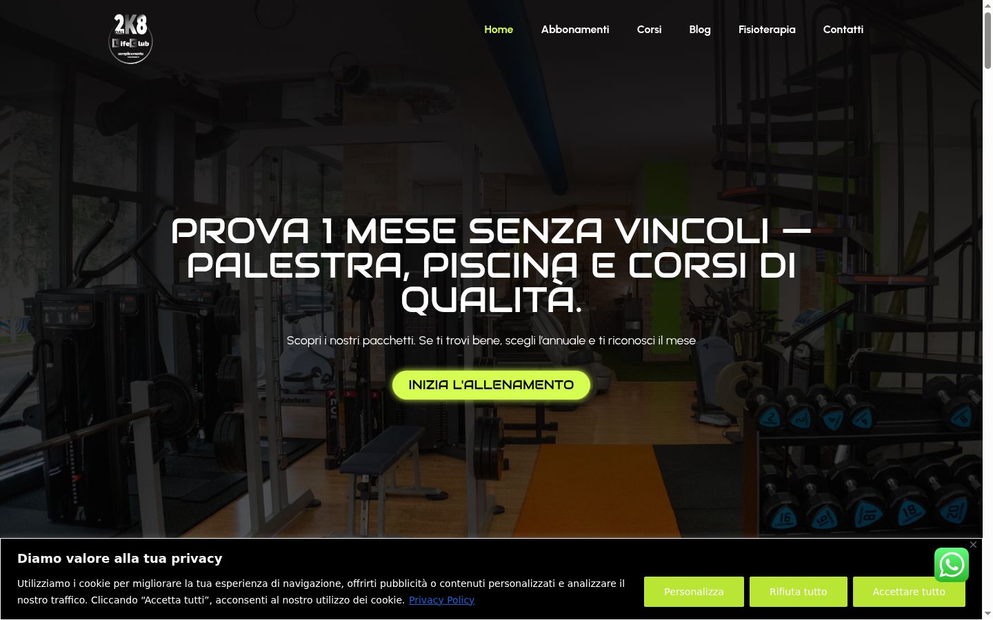 Screenshot tal-banner tal-kunsens muri qabel kwalunkwe interazzjoni