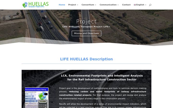 Screenshot of life-huellas.eu
