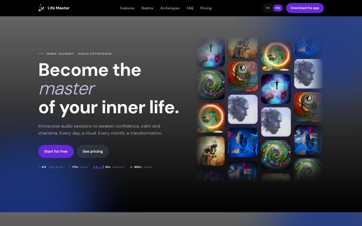 Screenshot of life-master.fr