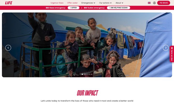 Screenshot of life-ong.org